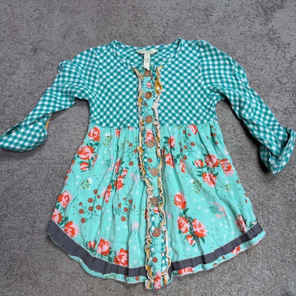 Matilda Jane Girls 8 Youth Dress Joanna Gaines Collection Floral Print